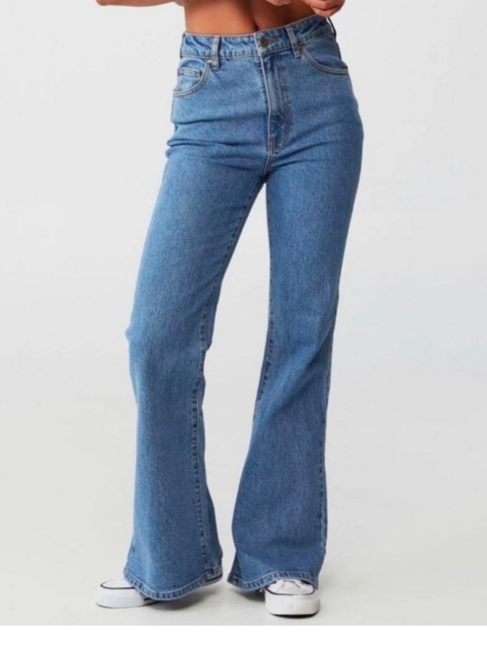 Cotton On Vintage Flare Blue Jeans High Rise Size 4